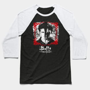 Buffy the Vampire Slayer Angel Good and Evil Two Face Baseball T-Shirt